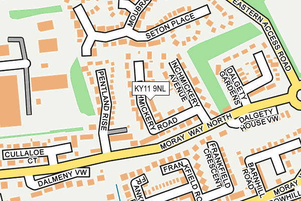 KY11 9NL map - OS OpenMap – Local (Ordnance Survey) KY11 9NL map - OS OpenMap – Local (Ordnance Survey)