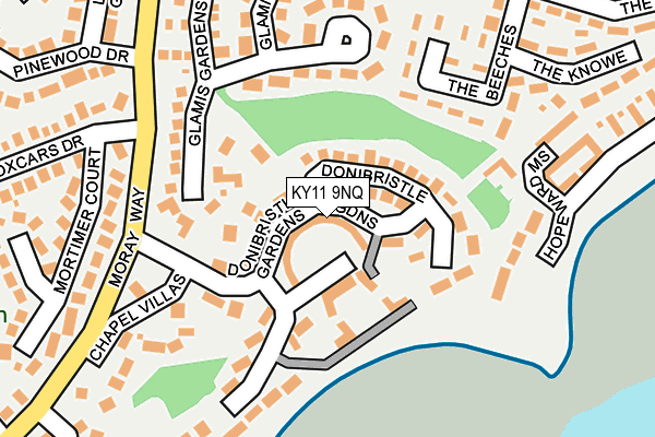 KY11 9NQ map - OS OpenMap – Local (Ordnance Survey)