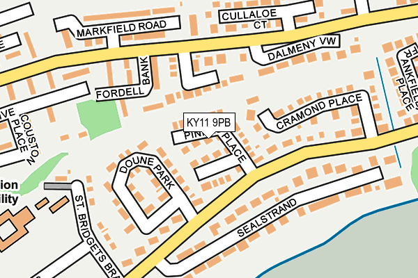 KY11 9PB map - OS OpenMap – Local (Ordnance Survey) KY11 9PB map - OS OpenMap – Local (Ordnance Survey)