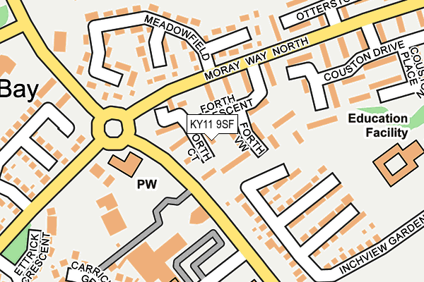 KY11 9SF map - OS OpenMap – Local (Ordnance Survey) KY11 9SF map - OS OpenMap – Local (Ordnance Survey)