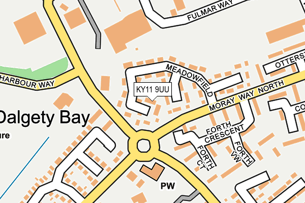 KY11 9UU map - OS OpenMap – Local (Ordnance Survey) KY11 9UU map - OS OpenMap – Local (Ordnance Survey)