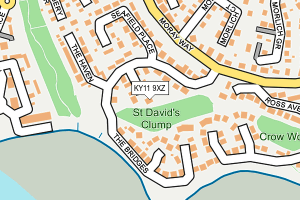 KY11 9XZ map - OS OpenMap – Local (Ordnance Survey)