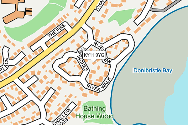KY11 9YG map - OS OpenMap – Local (Ordnance Survey)