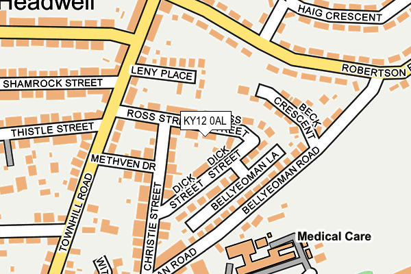 KY12 0AL map - OS OpenMap – Local (Ordnance Survey) KY12 0AL map - OS OpenMap – Local (Ordnance Survey)