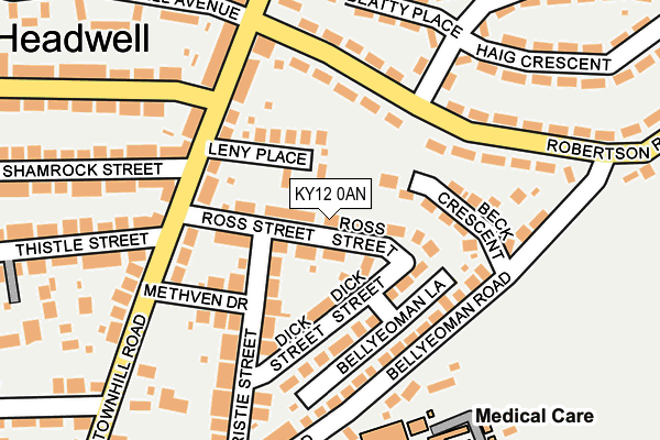 KY12 0AN map - OS OpenMap – Local (Ordnance Survey)