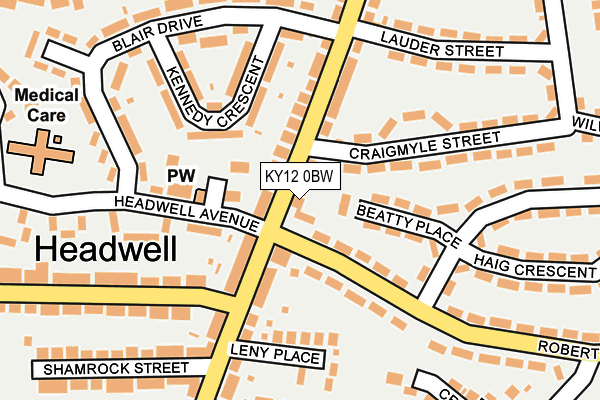 KY12 0BW map - OS OpenMap – Local (Ordnance Survey) KY12 0BW map - OS OpenMap – Local (Ordnance Survey)
