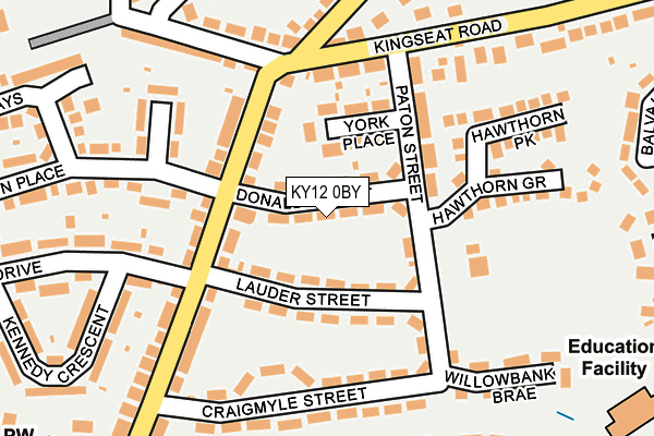 KY12 0BY map - OS OpenMap – Local (Ordnance Survey) KY12 0BY map - OS OpenMap – Local (Ordnance Survey)