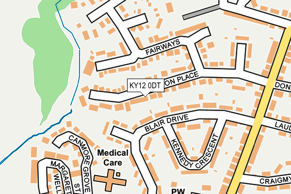 KY12 0DT map - OS OpenMap – Local (Ordnance Survey) KY12 0DT map - OS OpenMap – Local (Ordnance Survey)