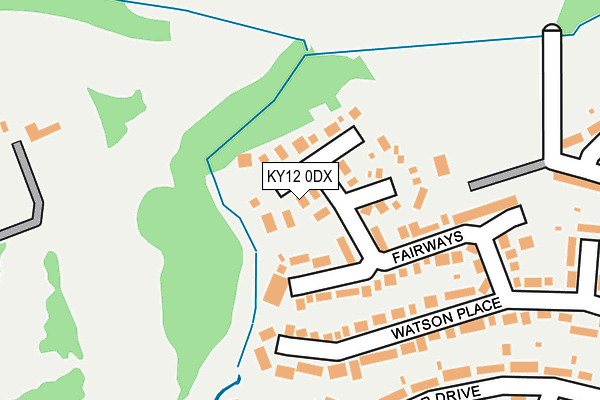 KY12 0DX map - OS OpenMap – Local (Ordnance Survey) KY12 0DX map - OS OpenMap – Local (Ordnance Survey)