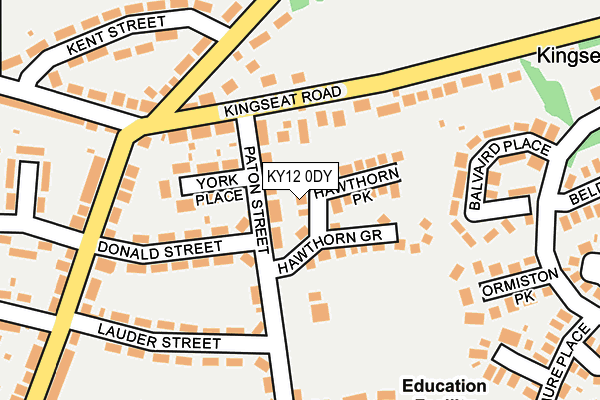 KY12 0DY map - OS OpenMap – Local (Ordnance Survey)