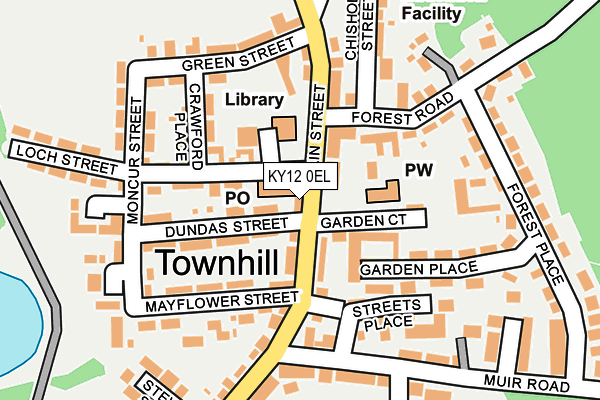 KY12 0EL map - OS OpenMap – Local (Ordnance Survey) KY12 0EL map - OS OpenMap – Local (Ordnance Survey)