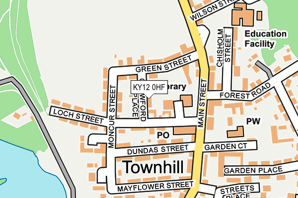 KY12 0HF map - OS OpenMap – Local (Ordnance Survey) KY12 0HF map - OS OpenMap – Local (Ordnance Survey)