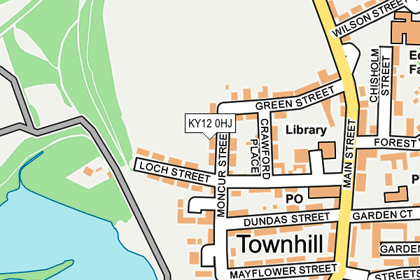 KY12 0HJ map - OS OpenMap – Local (Ordnance Survey)