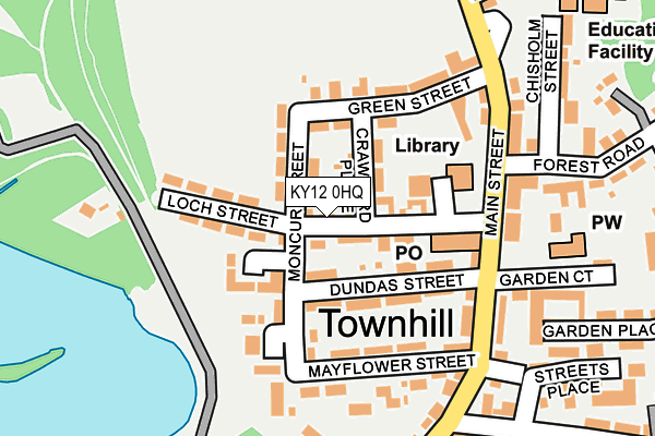 KY12 0HQ map - OS OpenMap – Local (Ordnance Survey) KY12 0HQ map - OS OpenMap – Local (Ordnance Survey)