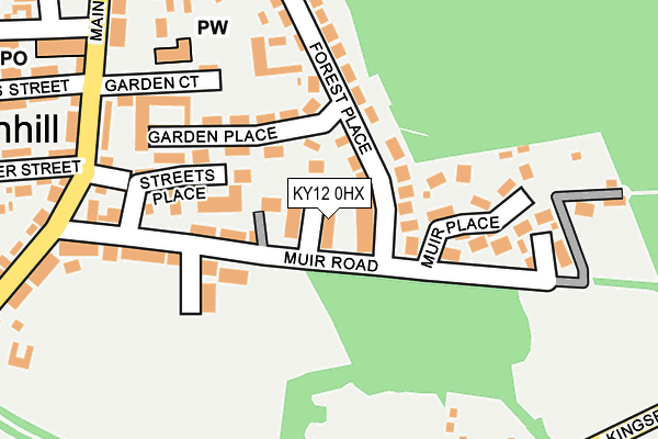 KY12 0HX map - OS OpenMap – Local (Ordnance Survey)