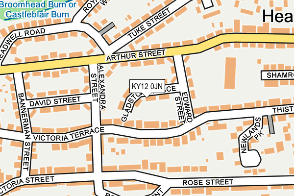 KY12 0JN map - OS OpenMap – Local (Ordnance Survey)