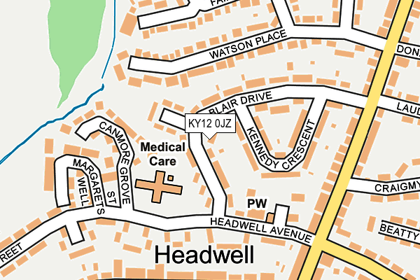 KY12 0JZ map - OS OpenMap – Local (Ordnance Survey) KY12 0JZ map - OS OpenMap – Local (Ordnance Survey)