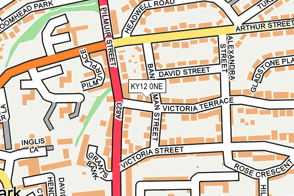 KY12 0NE map - OS OpenMap – Local (Ordnance Survey) KY12 0NE map - OS OpenMap – Local (Ordnance Survey)