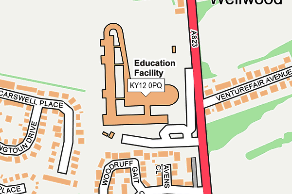 KY12 0PQ map - OS OpenMap – Local (Ordnance Survey) KY12 0PQ map - OS OpenMap – Local (Ordnance Survey)