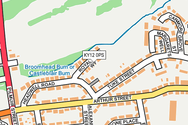 KY12 0PS map - OS OpenMap – Local (Ordnance Survey) KY12 0PS map - OS OpenMap – Local (Ordnance Survey)