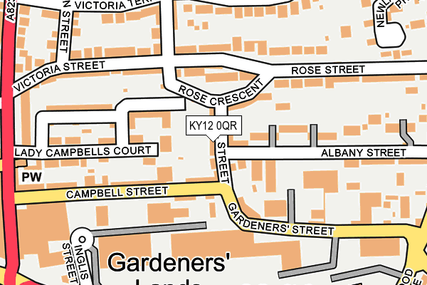 KY12 0QR map - OS OpenMap – Local (Ordnance Survey)