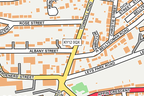 KY12 0QX map - OS OpenMap – Local (Ordnance Survey) KY12 0QX map - OS OpenMap – Local (Ordnance Survey)