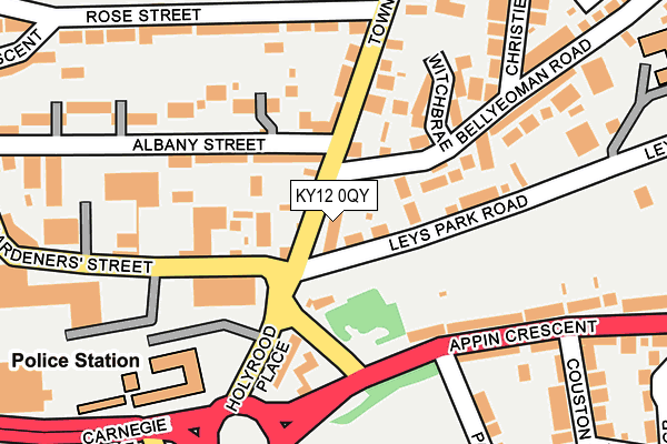 KY12 0QY map - OS OpenMap – Local (Ordnance Survey)