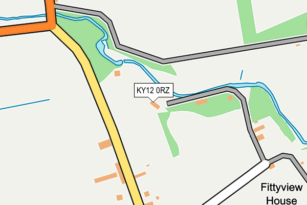 KY12 0RZ map - OS OpenMap – Local (Ordnance Survey)