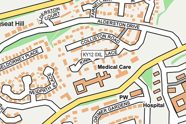 KY12 0XL map - OS OpenMap – Local (Ordnance Survey)