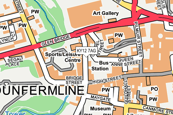 KY12 7AG map - OS OpenMap – Local (Ordnance Survey) KY12 7AG map - OS OpenMap – Local (Ordnance Survey)
