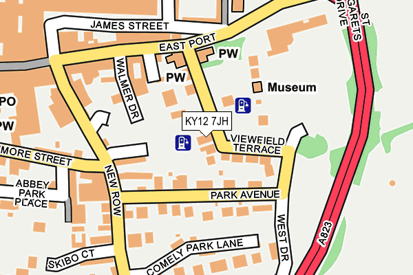 KY12 7JH map - OS OpenMap – Local (Ordnance Survey) KY12 7JH map - OS OpenMap – Local (Ordnance Survey)