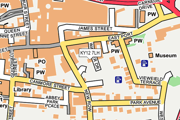 KY12 7LH map - OS OpenMap – Local (Ordnance Survey) KY12 7LH map - OS OpenMap – Local (Ordnance Survey)
