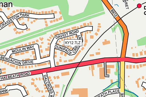 KY12 7LZ map - OS OpenMap – Local (Ordnance Survey) KY12 7LZ map - OS OpenMap – Local (Ordnance Survey)