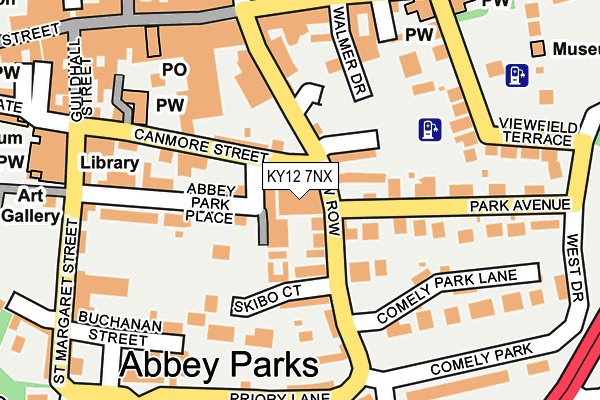 KY12 7NX map - OS OpenMap – Local (Ordnance Survey) KY12 7NX map - OS OpenMap – Local (Ordnance Survey)