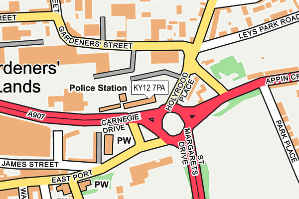 KY12 7PA map - OS OpenMap – Local (Ordnance Survey) KY12 7PA map - OS OpenMap – Local (Ordnance Survey)