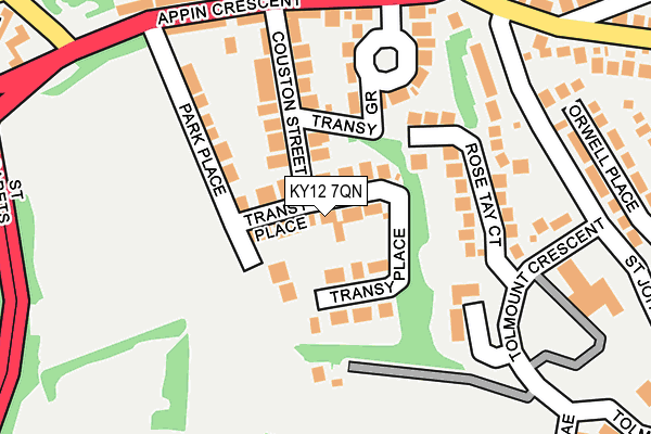 KY12 7QN map - OS OpenMap – Local (Ordnance Survey) KY12 7QN map - OS OpenMap – Local (Ordnance Survey)