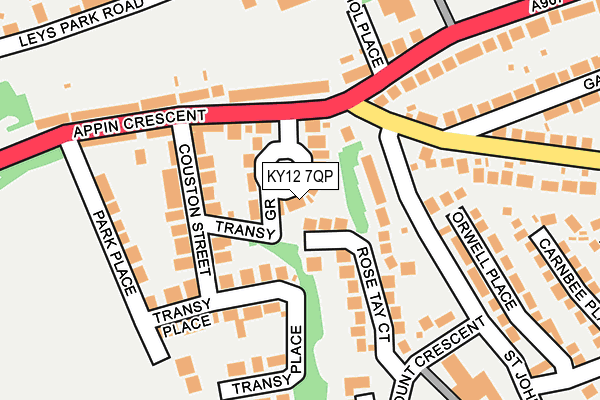 KY12 7QP map - OS OpenMap – Local (Ordnance Survey) KY12 7QP map - OS OpenMap – Local (Ordnance Survey)