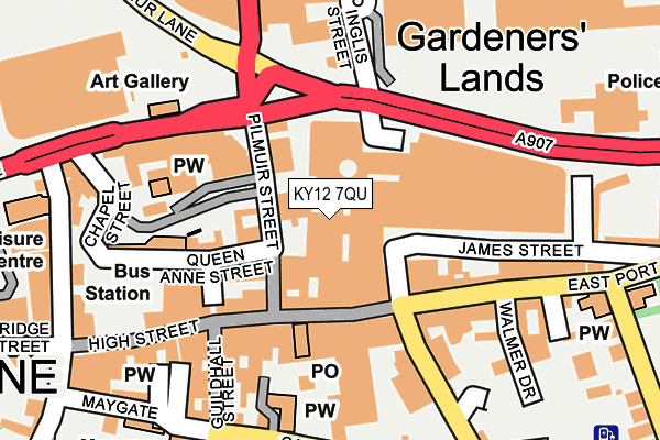 KY12 7QU map - OS OpenMap – Local (Ordnance Survey)
