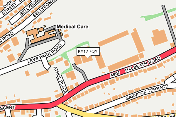 KY12 7QY map - OS OpenMap – Local (Ordnance Survey)