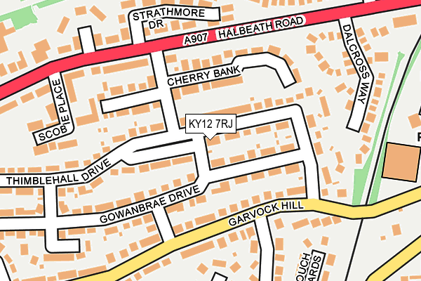 KY12 7RJ map - OS OpenMap – Local (Ordnance Survey) KY12 7RJ map - OS OpenMap – Local (Ordnance Survey)