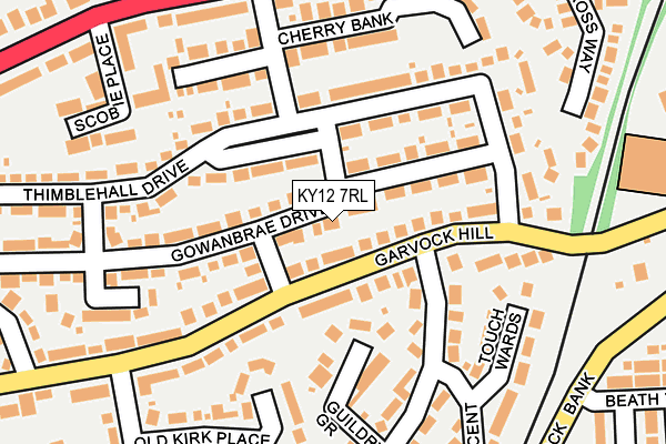 KY12 7RL map - OS OpenMap – Local (Ordnance Survey) KY12 7RL map - OS OpenMap – Local (Ordnance Survey)
