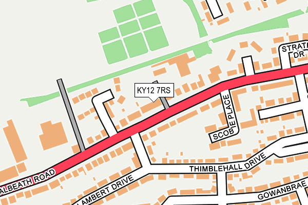KY12 7RS map - OS OpenMap – Local (Ordnance Survey)