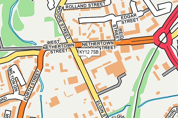 KY12 7SB map - OS OpenMap – Local (Ordnance Survey) KY12 7SB map - OS OpenMap – Local (Ordnance Survey)