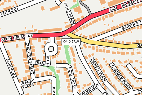 KY12 7SW map - OS OpenMap – Local (Ordnance Survey) KY12 7SW map - OS OpenMap – Local (Ordnance Survey)