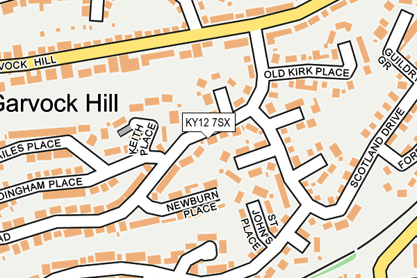 KY12 7SX map - OS OpenMap – Local (Ordnance Survey) KY12 7SX map - OS OpenMap – Local (Ordnance Survey)