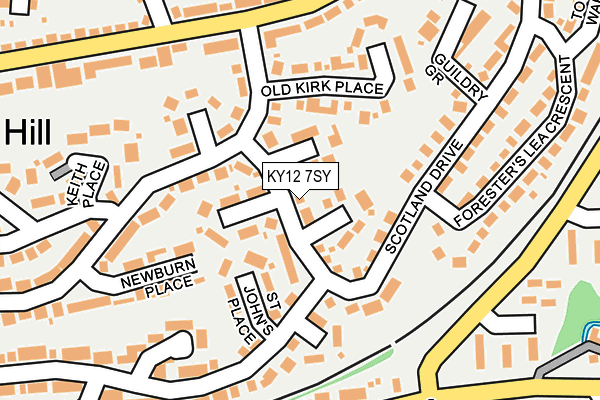 KY12 7SY map - OS OpenMap – Local (Ordnance Survey) KY12 7SY map - OS OpenMap – Local (Ordnance Survey)