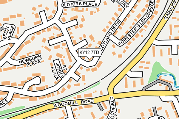 KY12 7TD map - OS OpenMap – Local (Ordnance Survey)