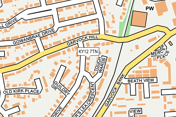 KY12 7TN map - OS OpenMap – Local (Ordnance Survey) KY12 7TN map - OS OpenMap – Local (Ordnance Survey)
