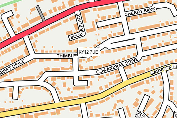 KY12 7UE map - OS OpenMap – Local (Ordnance Survey) KY12 7UE map - OS OpenMap – Local (Ordnance Survey)