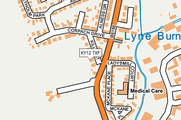 KY12 7XF map - OS OpenMap – Local (Ordnance Survey) KY12 7XF map - OS OpenMap – Local (Ordnance Survey)